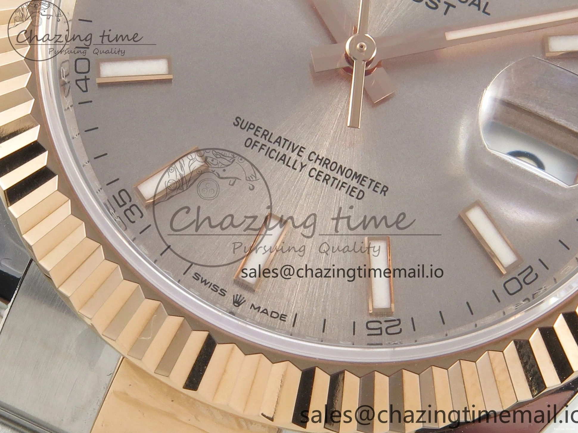 0127 Sporty DateJust 41 126331 SS RG ARF 1:1 Best Edition RG Stick Dial on Oyster Bracelet SH3235 (Weighted) 197